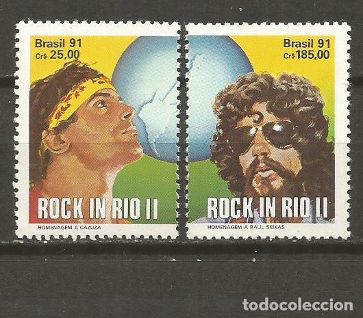 Briefmarken: BRASIL SELLO YVERT NUM. 2001/2002 ** SERIE COMPLETA SIN FIJASELLOS