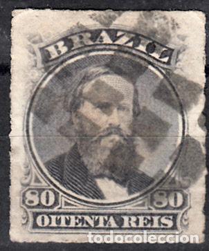 Sellos: BRASIL, YVERT 33. USADO. - Foto 1