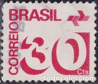 Sellos: 1972 - BRASIL - CIFRAS - YVERT 1029 - Foto 1