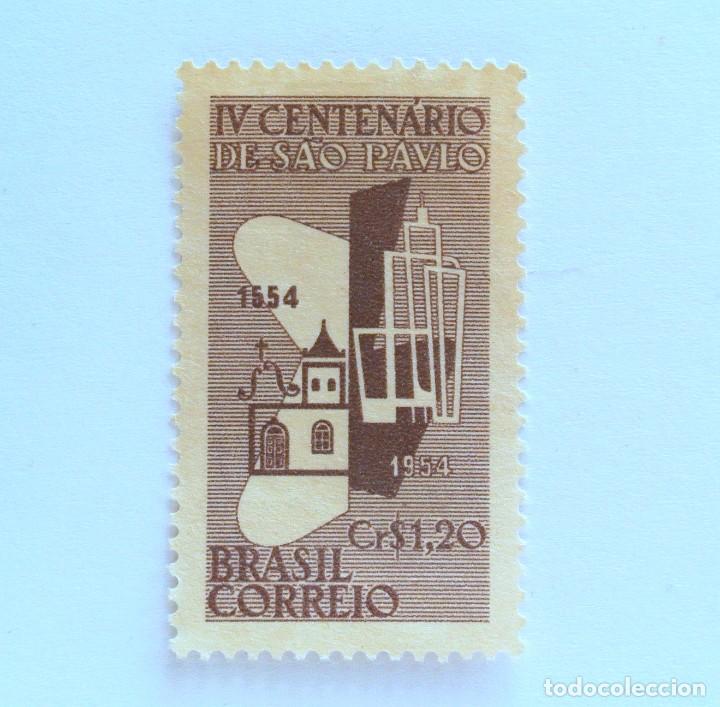 Sellos: Sello postal BRASIL 1954, 1,20 Cr, 400 AÑOS DE SAO PAULO, SIN USAR - Foto 1 - 151016954