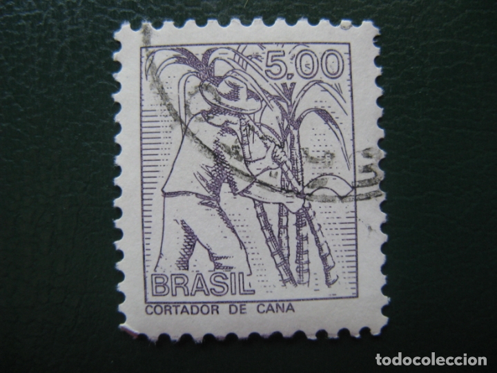 Sellos: brasil,cortador de ca&ntilde;a - Foto 1