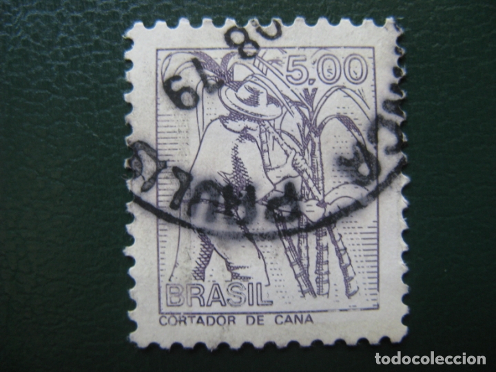 Sellos: brasil, cortador de ca&ntilde;a - Foto 1
