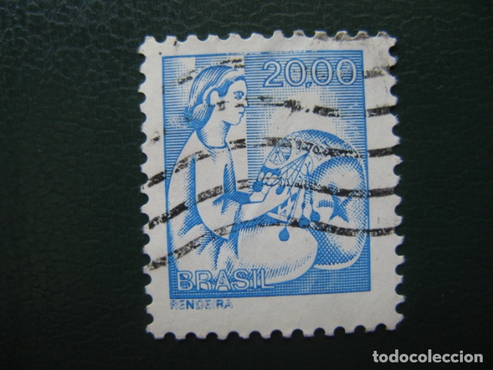 Sellos: brasil, rendeira,sello usado - Foto 1