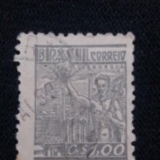 Sellos: CORREIOS BRASIL, 1 CR, SIDERURGIA,AÑO 1948,. Lote 171701519
