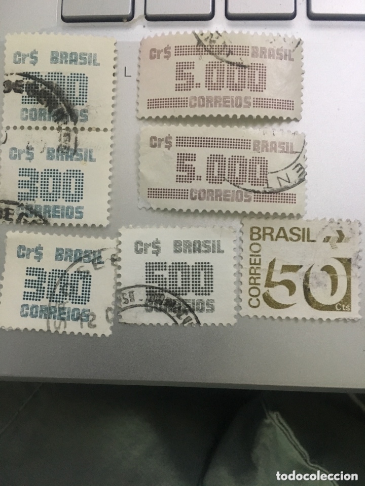 Sellos: Lote de sellos de BRASIL NUMERALES - Foto 1