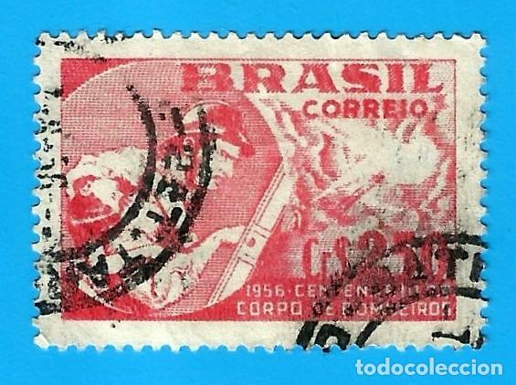Sellos: BRASIL. 1956. BRIGADA DE BOMBEROS - Foto 1