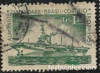 Sellos: BRASIL YVERT 637A, BARCOS - Foto 1