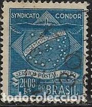 Sellos: BRASIL A&Eacute;REO COMPA&Ntilde;&Iacute;AS PRIVADAS YVERT 5 - Foto 1