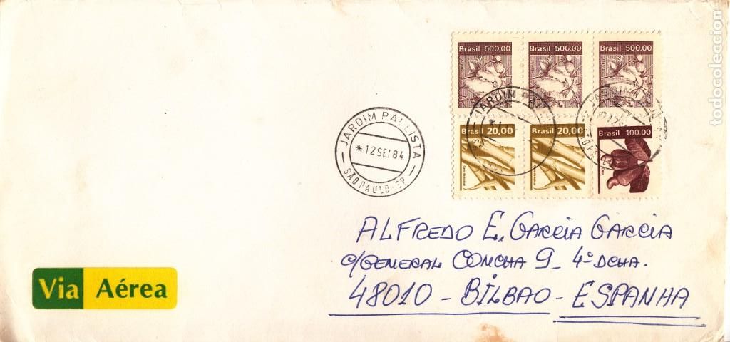 Sellos: CORREO AEREO: BRASIL 1984 - Foto 1