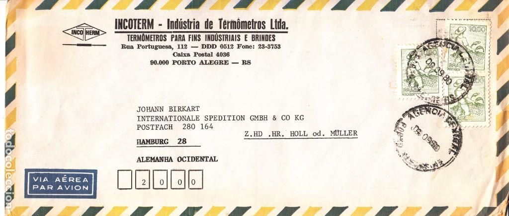 Sellos: CORREO AEREO: BRASIL 1980 - Foto 1