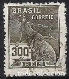 Sellos: BRASIL 1924 - ALEGOR&Iacute;AS, COMERCIO - USADO - Foto 1