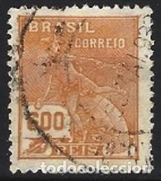 Sellos: BRASIL 1928 - ALEGOR&Iacute;AS, COMERCIO - USADO - Foto 1