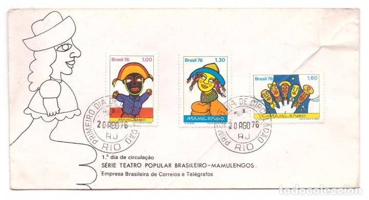 Sellos: BRASIL // SOBRE CIRCULADO EN 1976 - Foto 1