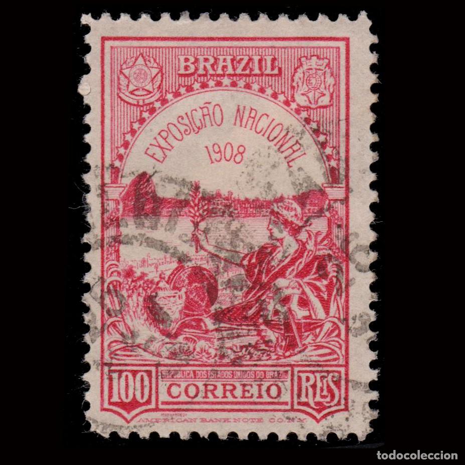 Sellos: BRAZIL.1908.100r.SCOTT 189.USED. - Foto 1