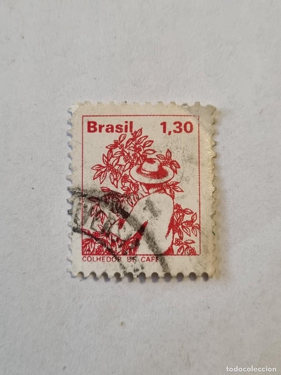 Sellos: Sello - BRASIL - COLHEDOR DE CAFE - (b.64) - Foto 1