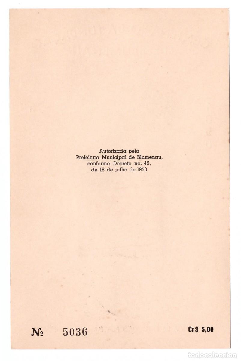 Sellos: BRASIL. Centenario de la Fundaci&oacute;n de Blumenau (1950). - Foto 2