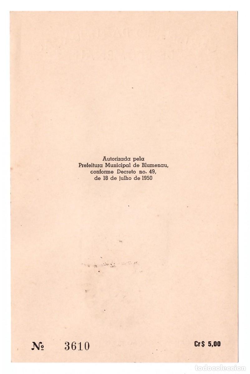 Sellos: BRASIL. Centenario de la Fundaci&oacute;n de Blumenau (1950). - Foto 2