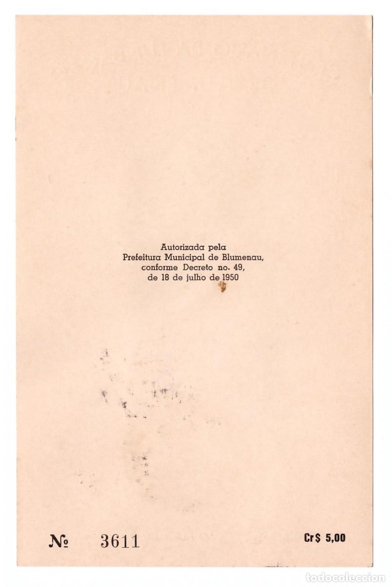 Sellos: BRASIL. Centenario de la Fundaci&oacute;n de Blumenau (1950). - Foto 2
