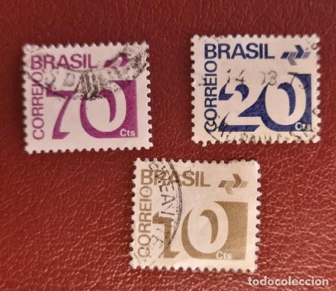 Sellos: 3 SELLOS USADOS BRASIL - Foto 1