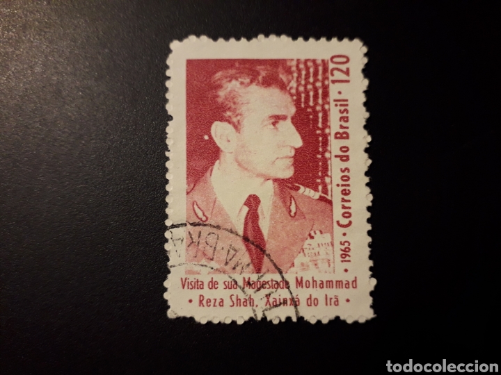 Francobolli: BRASIL YVERT 772 SERIE COMPLETA USADA 1965 VISITA SHA DE PERSIA PEDIDO MÍNIMO 3€