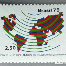 Sellos: BRASIL. TELECOMUNICACIONES. 1979. Lote 380414649