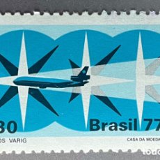 Sellos: BRASIL. 50 AÑOS VARIG. 1977. Lote 380422254