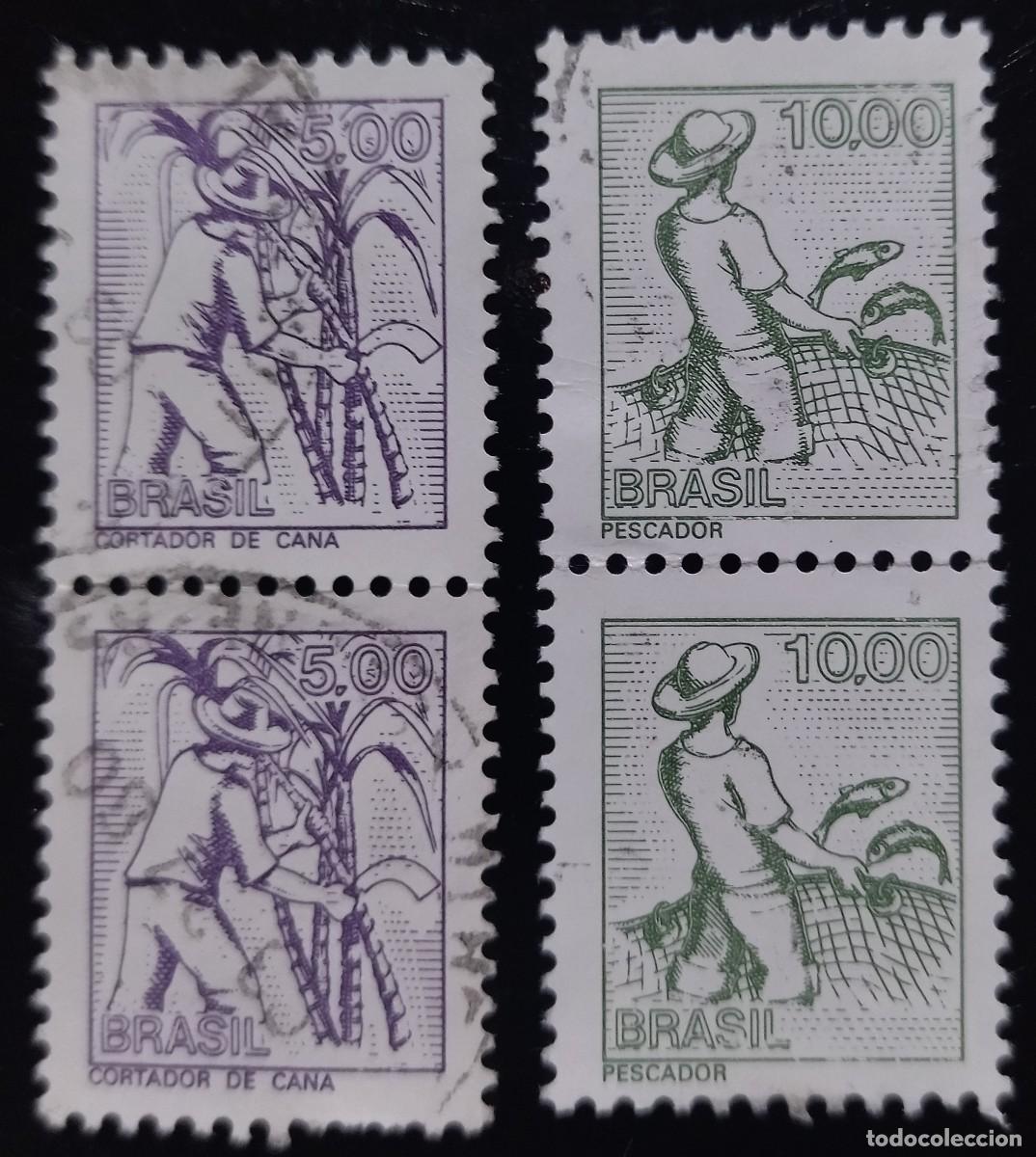 Sellos: BRASIL 1979 Pesca. USADO - Foto 1