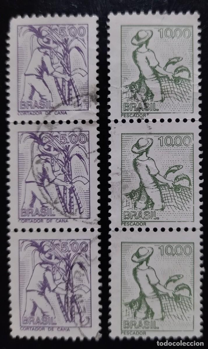 Sellos: BRASIL 1979 Pesca. USADO - Foto 1