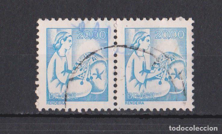 Sellos: BRASIL 1976 HACIENDO ENCAJES - Foto 1