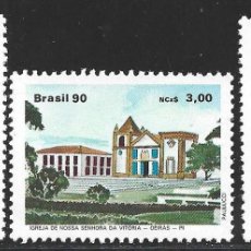 Sellos: BRASIL 1950/52** - AÑO 1990 - ARQUITECTURA RELIGIOSA - CATEDRALES E IGLESIAS. Lote 401018494