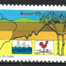 Sellos: BRASIL 1718** - AÑO 1985 - PROGRAMA NACIONAL DEL CLIMA. Lote 402351539