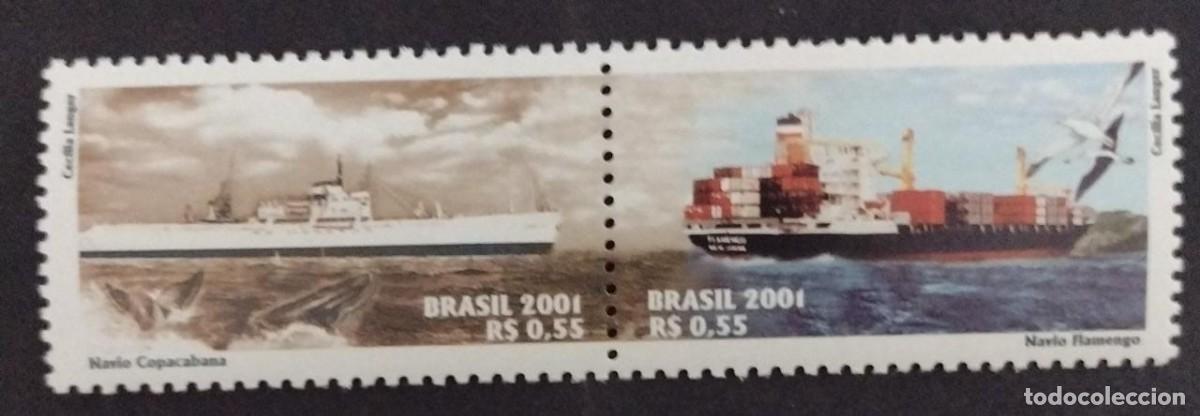 Sellos: BD) 2001, BRAZIL, SHIPS, USED - Foto 1