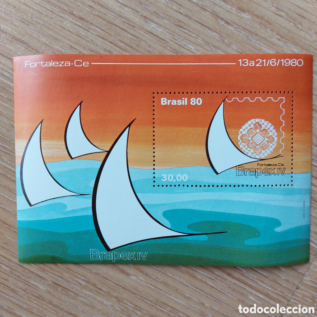 Sellos: 1980 Brasil BRAPEX IV - Foto 2