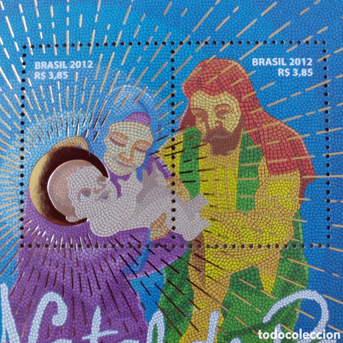 Sellos: 2012 Brasil nuevo Natal Navidad - Foto 2