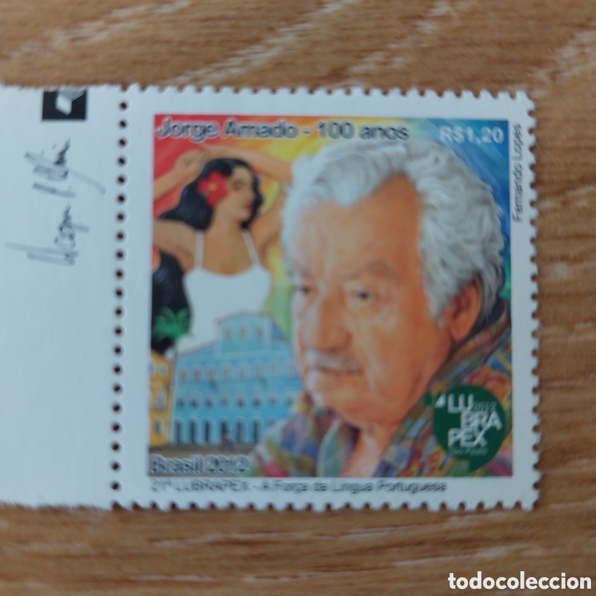 Sellos: 2012 Brasil LUBRAPEX Jorge Amado - Foto 2