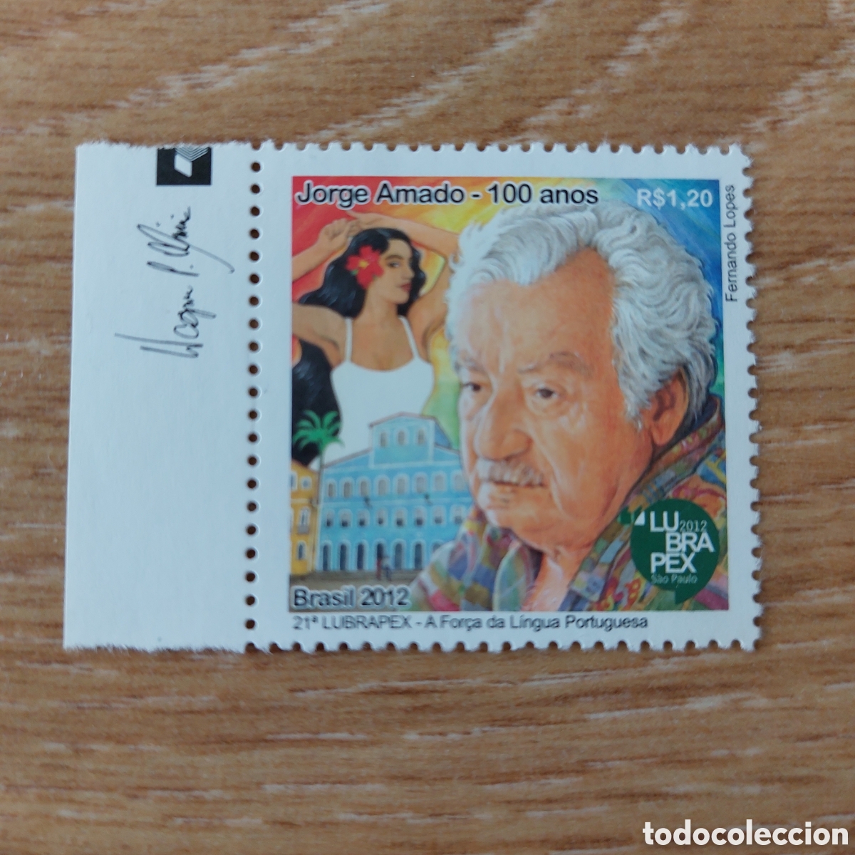 Sellos: 2012 Brasil LUBRAPEX Jorge Amado - Foto 1