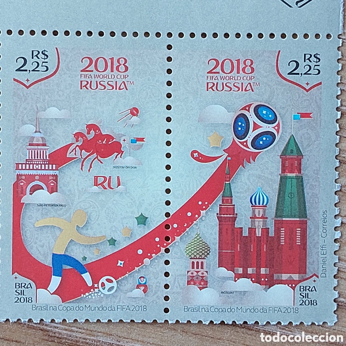 Sellos: 2018 Brasil FIFA RUSIA 2018 - Foto 1