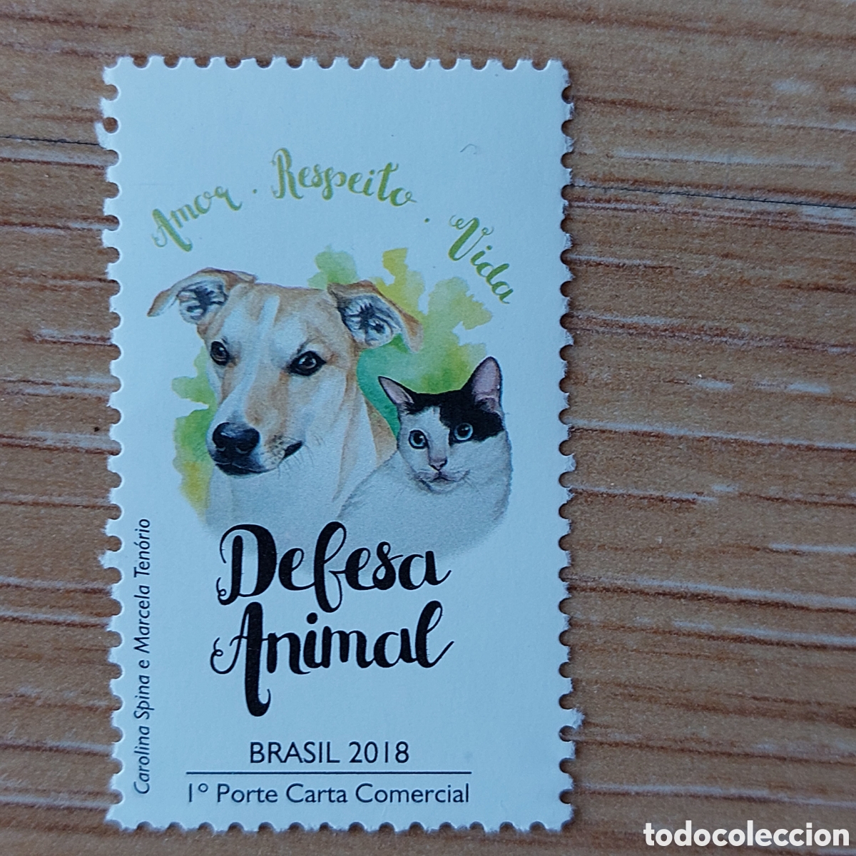 Sellos: 2018 Brasil Defensa animal - Foto 1