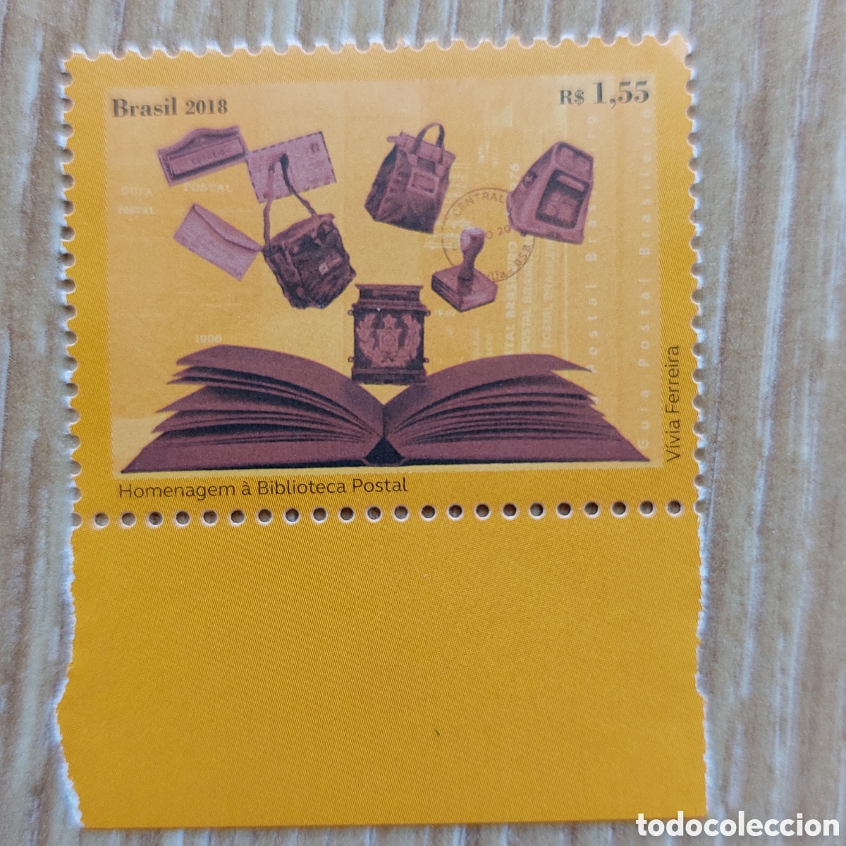 Sellos: 2018 Brasil Biblioteca Postal - Foto 2