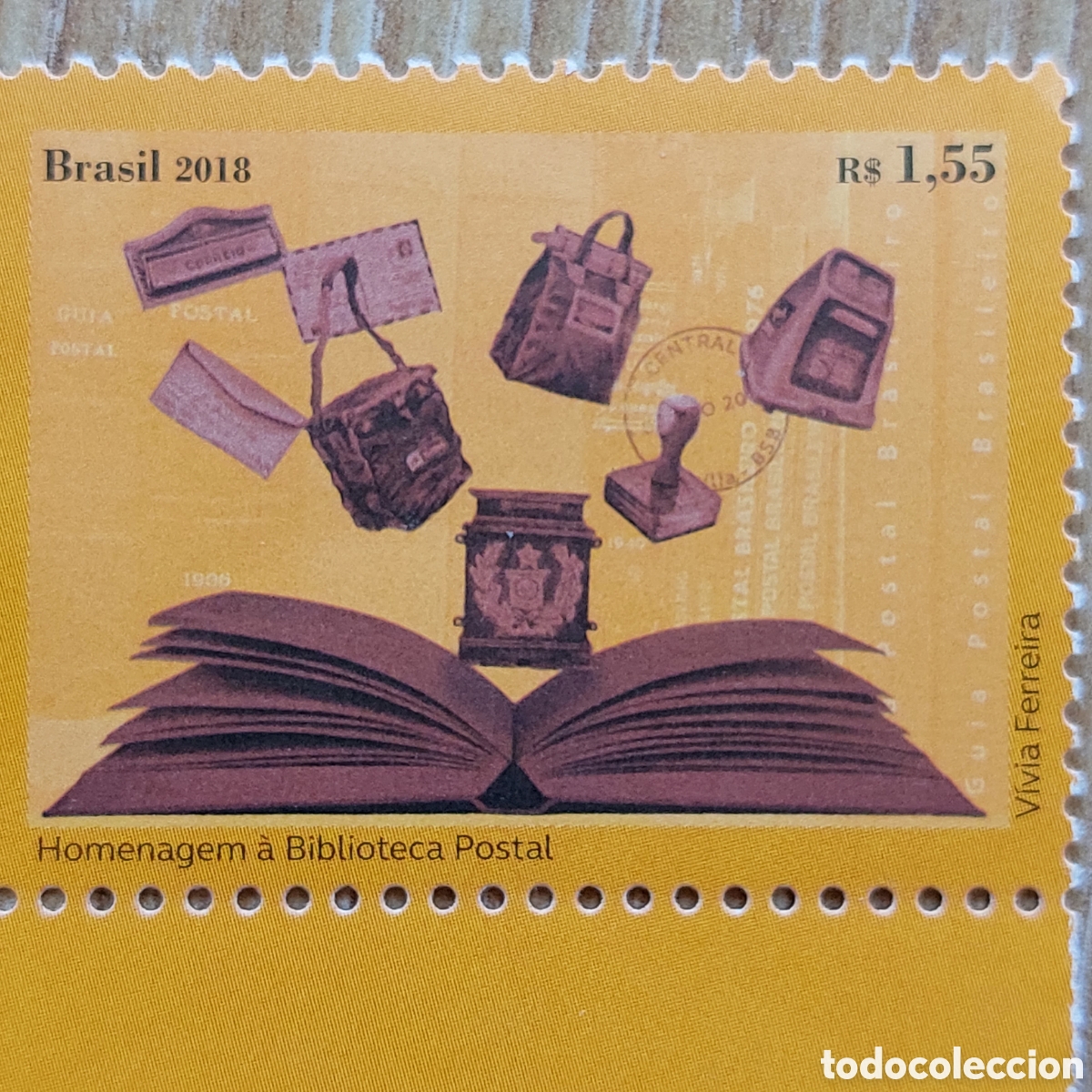 Sellos: 2018 Brasil Biblioteca Postal - Foto 1