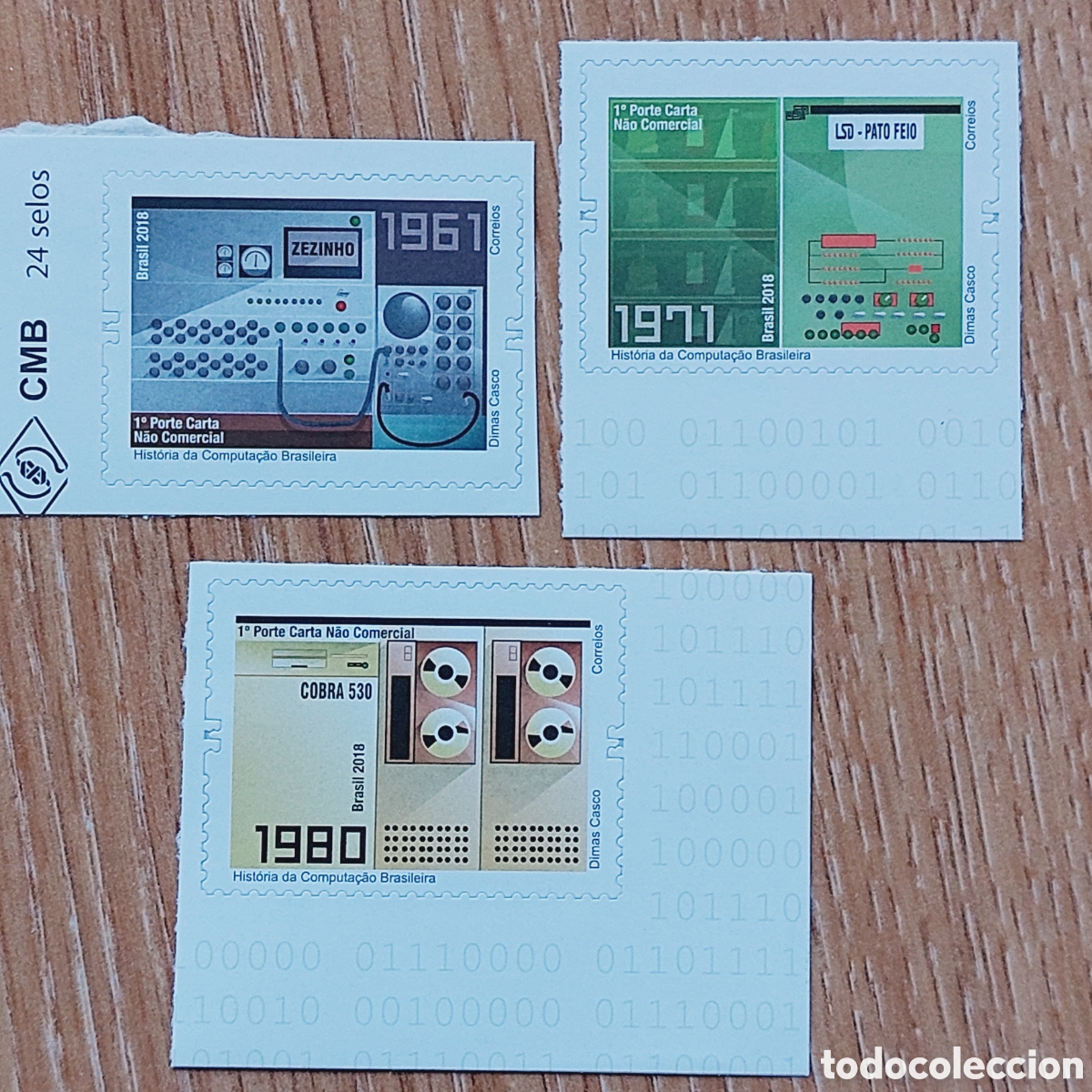 Sellos: 2018 Brasil Historia Computaci&oacute;n - Foto 1
