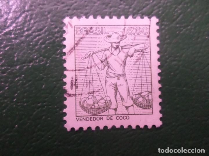 Sellos: :brasil, 1978, vendedor de coco, Yvert 1308 - Foto 1