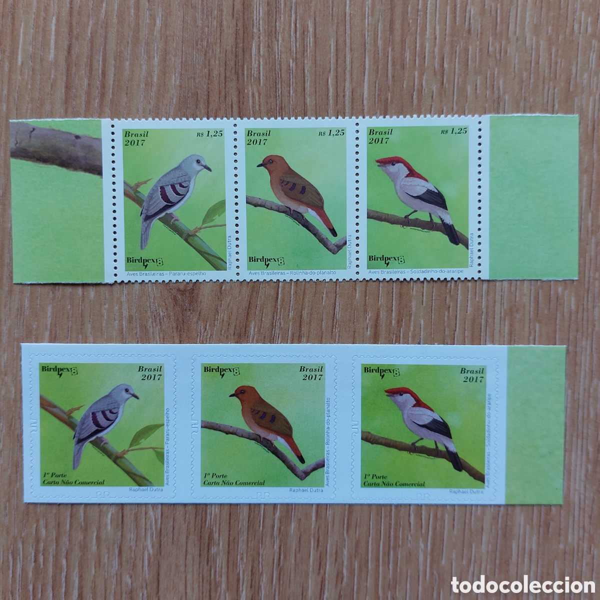 Sellos: 2017 Brasil aves fauna - Foto 1