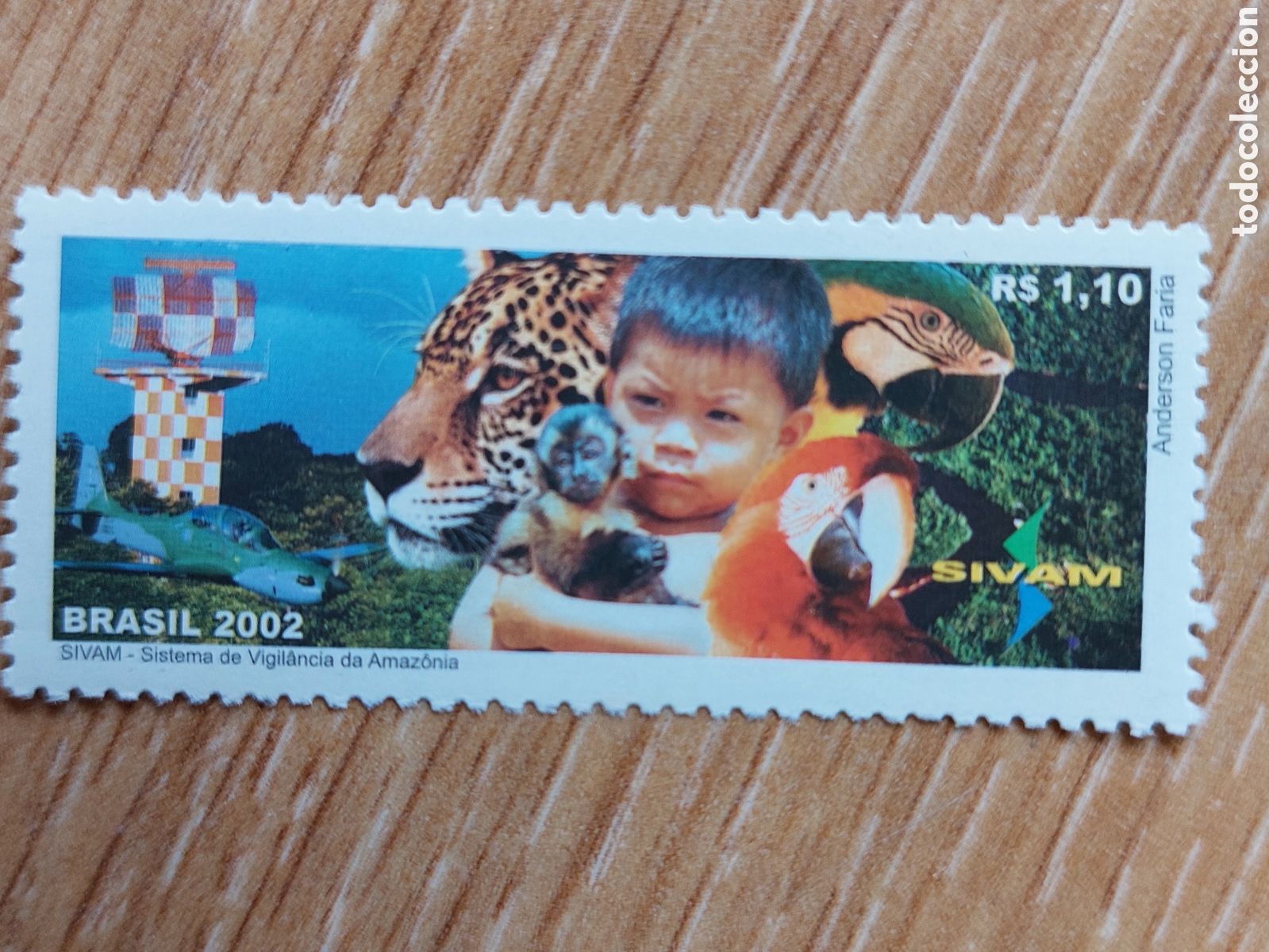 Sellos: 2002 Brasil nuevo SIVAM Amazonia - Foto 1