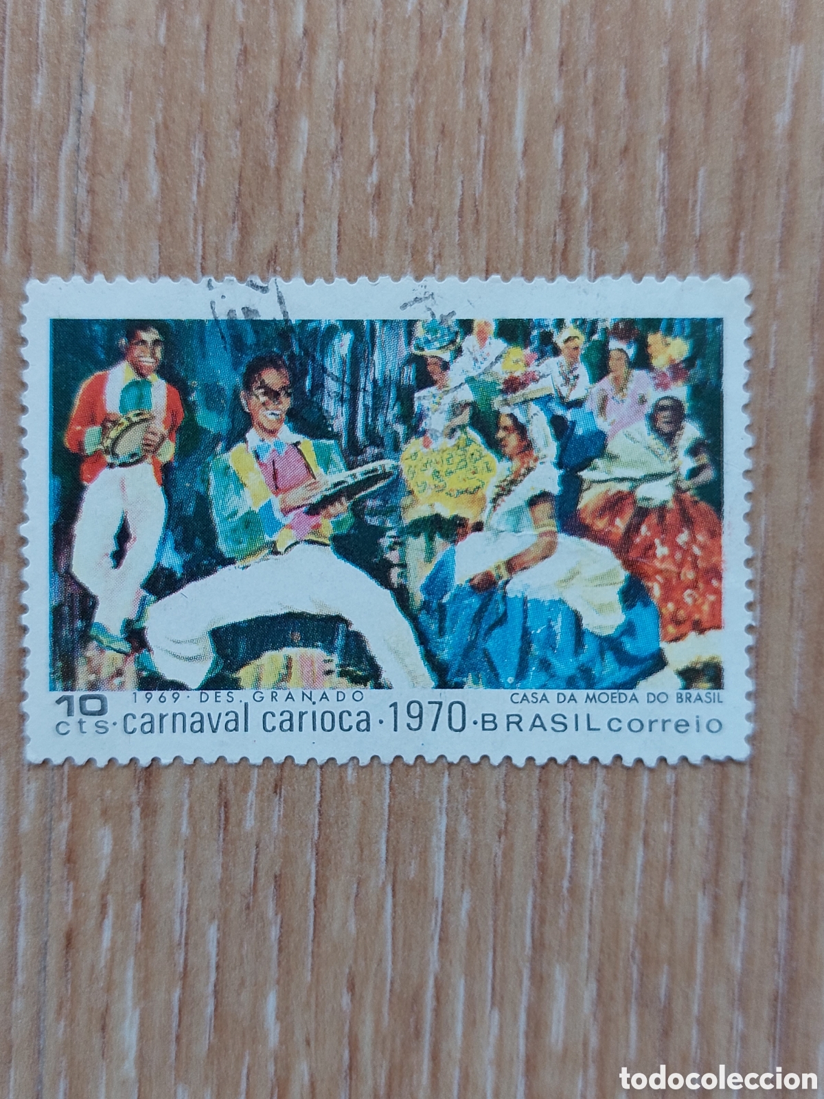 Sellos: 1970 Brasil usado Carnaval carioca - Foto 1