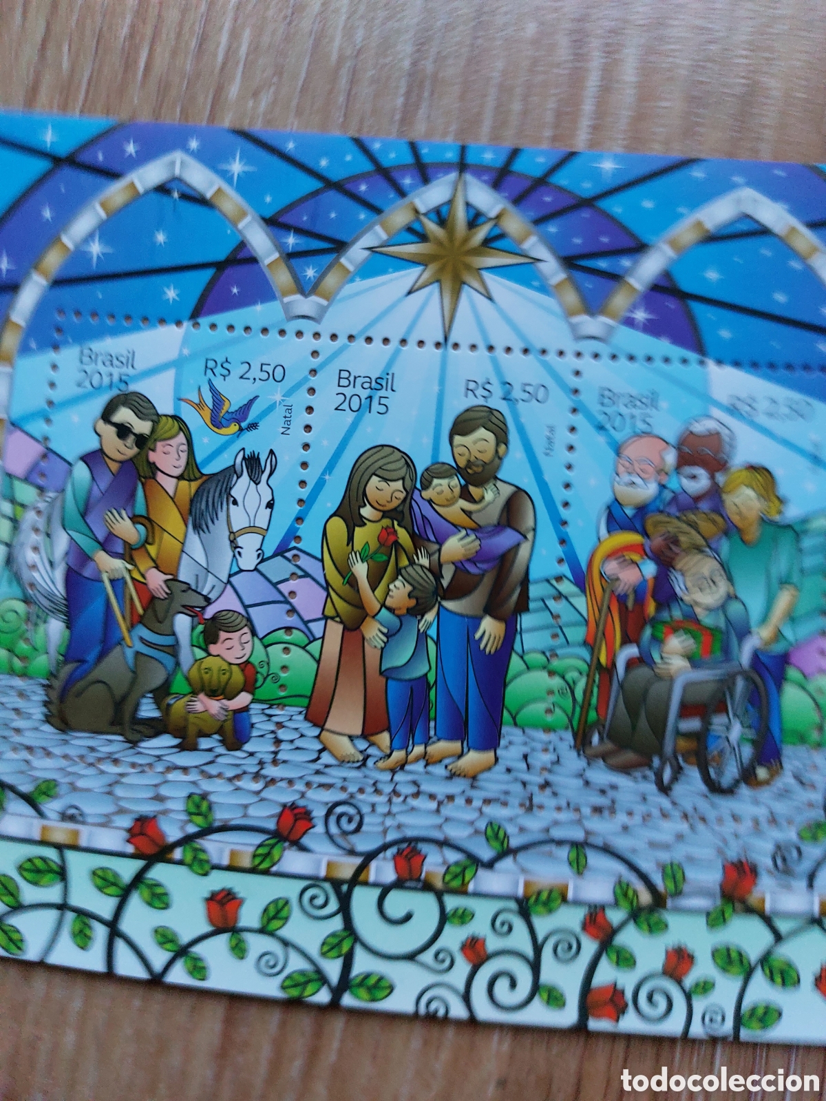 Sellos: 2015 Brasil nuevo Navidad Natal - Foto 3