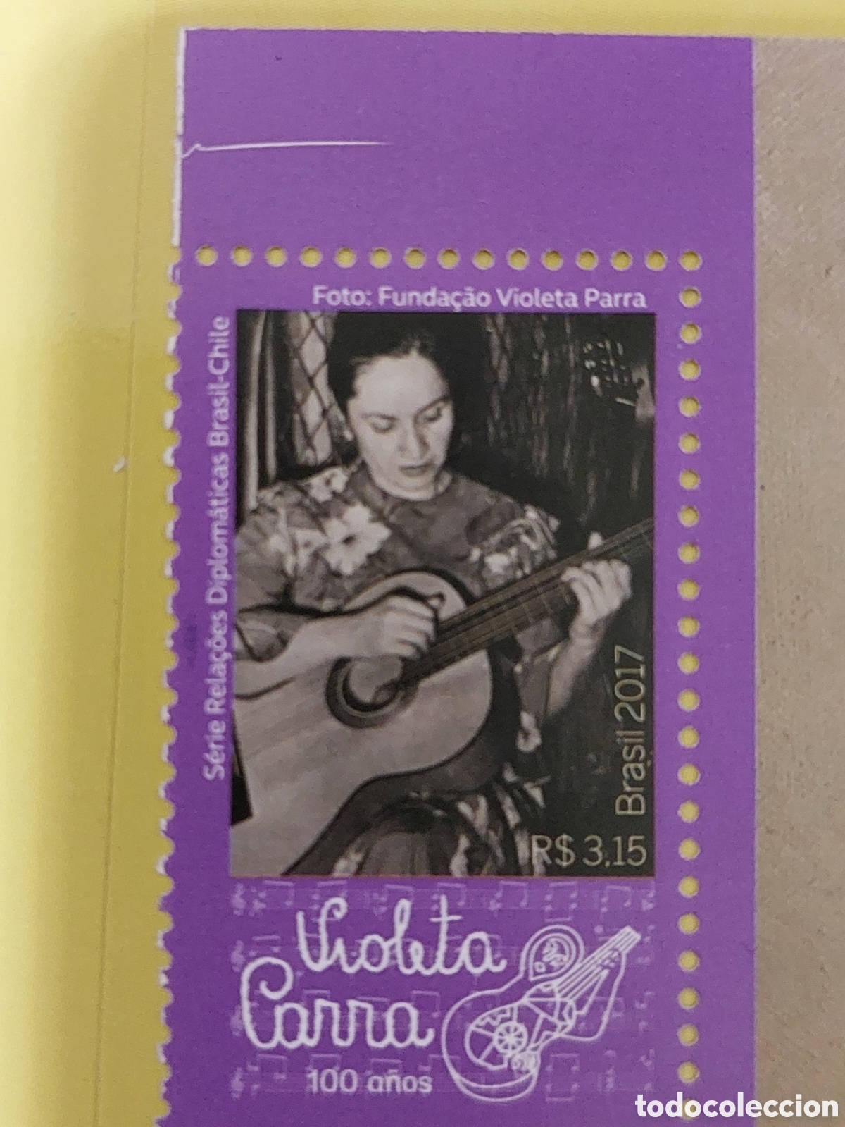 Sellos: 2105 Brasil nuevo Violeta Parra - Foto 1