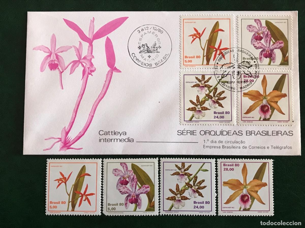 Sellos: Brazil 1980 Espamer 80 - Foto 1