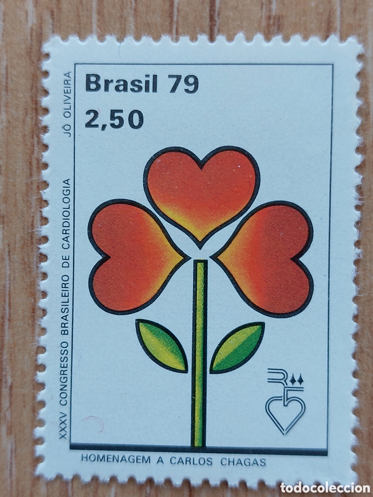 Sellos: 1979 Brasil nuevo Chagas - Foto 1