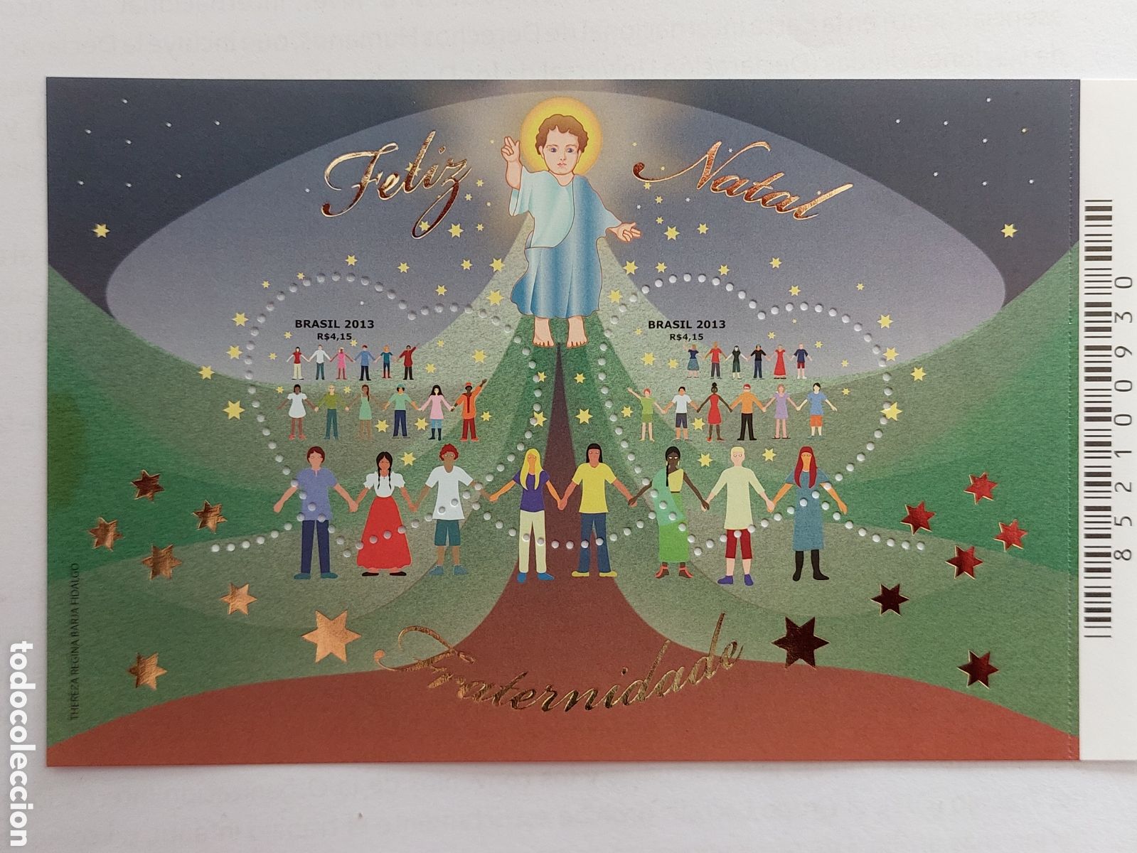 Sellos: 2013 Brasil nuevo Natal Fraternidade - Foto 2